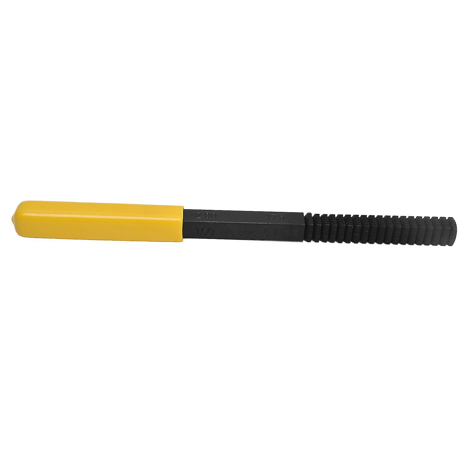 Thread File Screw Thread Restoring Tool Set with 8 Sizes, Carbon Steel