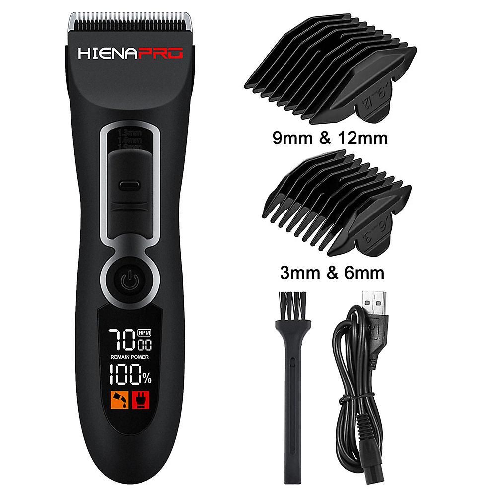 Digital Display Electric Shaver Clipper Self-sharp R-shaped Ceramic Blade Clipper
