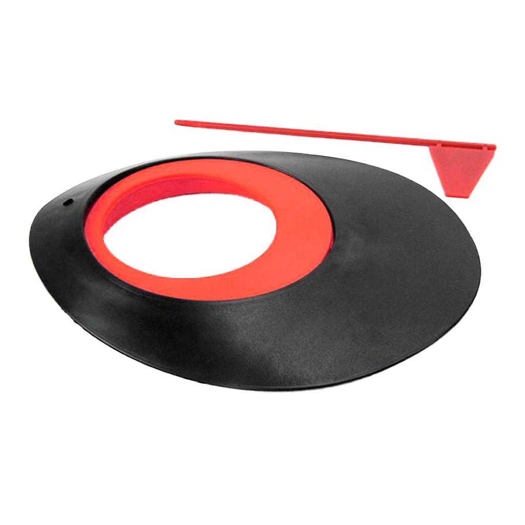 Golf Putting Hole With Flag Putting Practice Cup Training Aids Orange 1