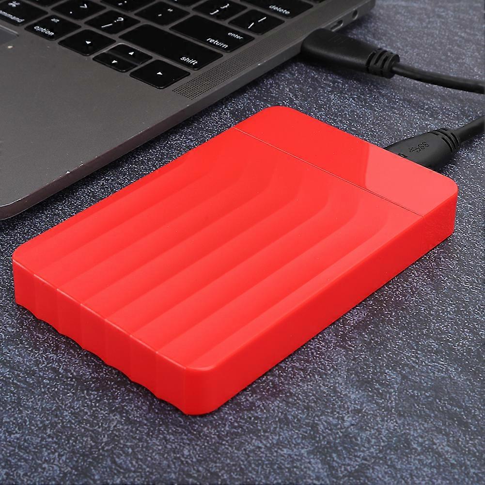Hard Disk Case HDD Enclosure Notebook Parts USB3.0 2.5-Inch SATA to USB Solid State SSDRed  (Not Inclube Hard Disk)
