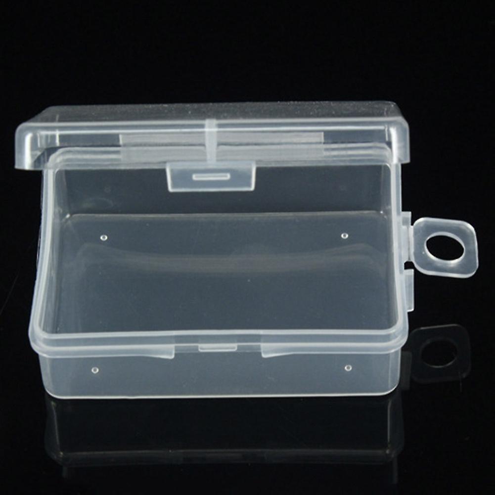 1Pc Clear Plastic Transparent Storage Box Debris Collect Container Case with Lid