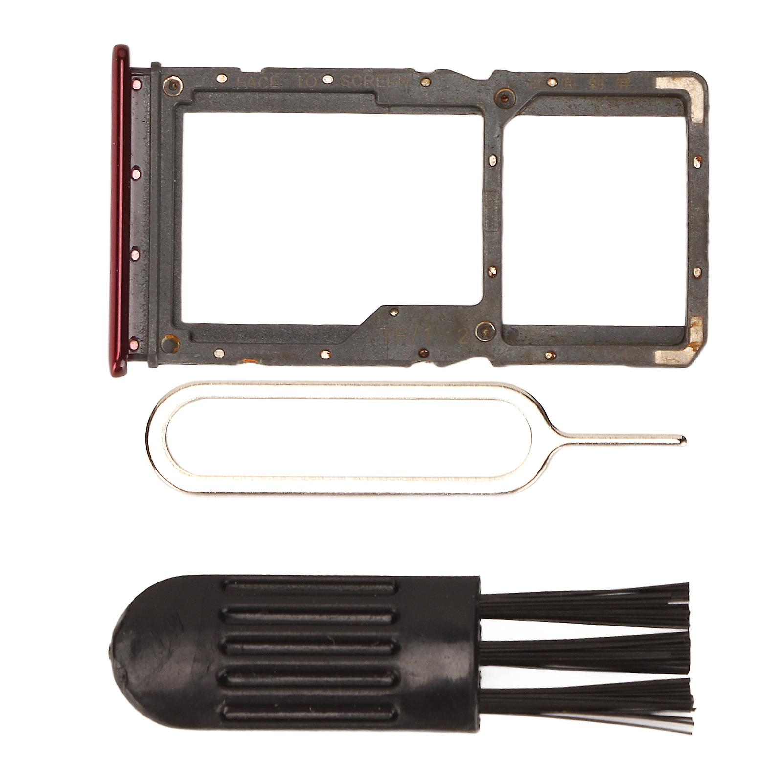 Red SIM Card Tray Set for Xiaomi Redmi Note 7/7 Pro - Durable, Easy Install, Complete Kit