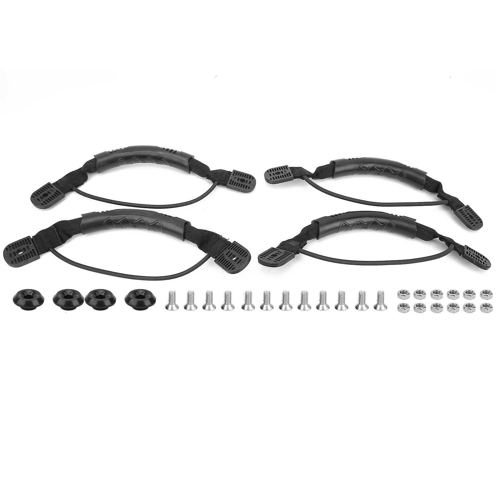 Canoeing Plastic Nylon Webbing Handle with Screw Fixed Button Set for Canoe Dugout