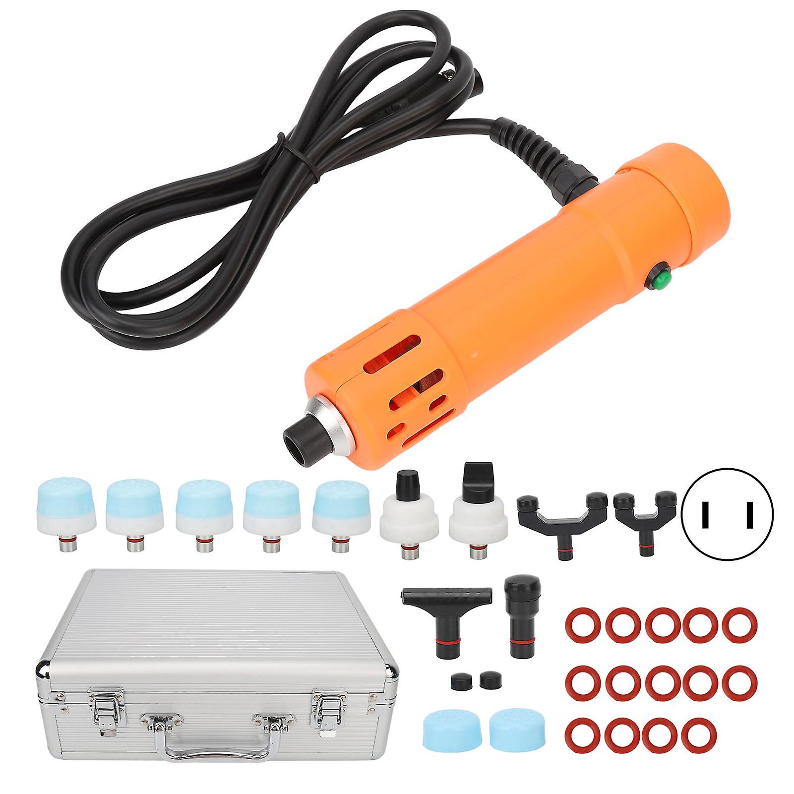 Shockwave Therapy Machine Portable ED Therapy Machine Electromagnetic Shock Impulse Waves Machine Orange 100?240V US Plug