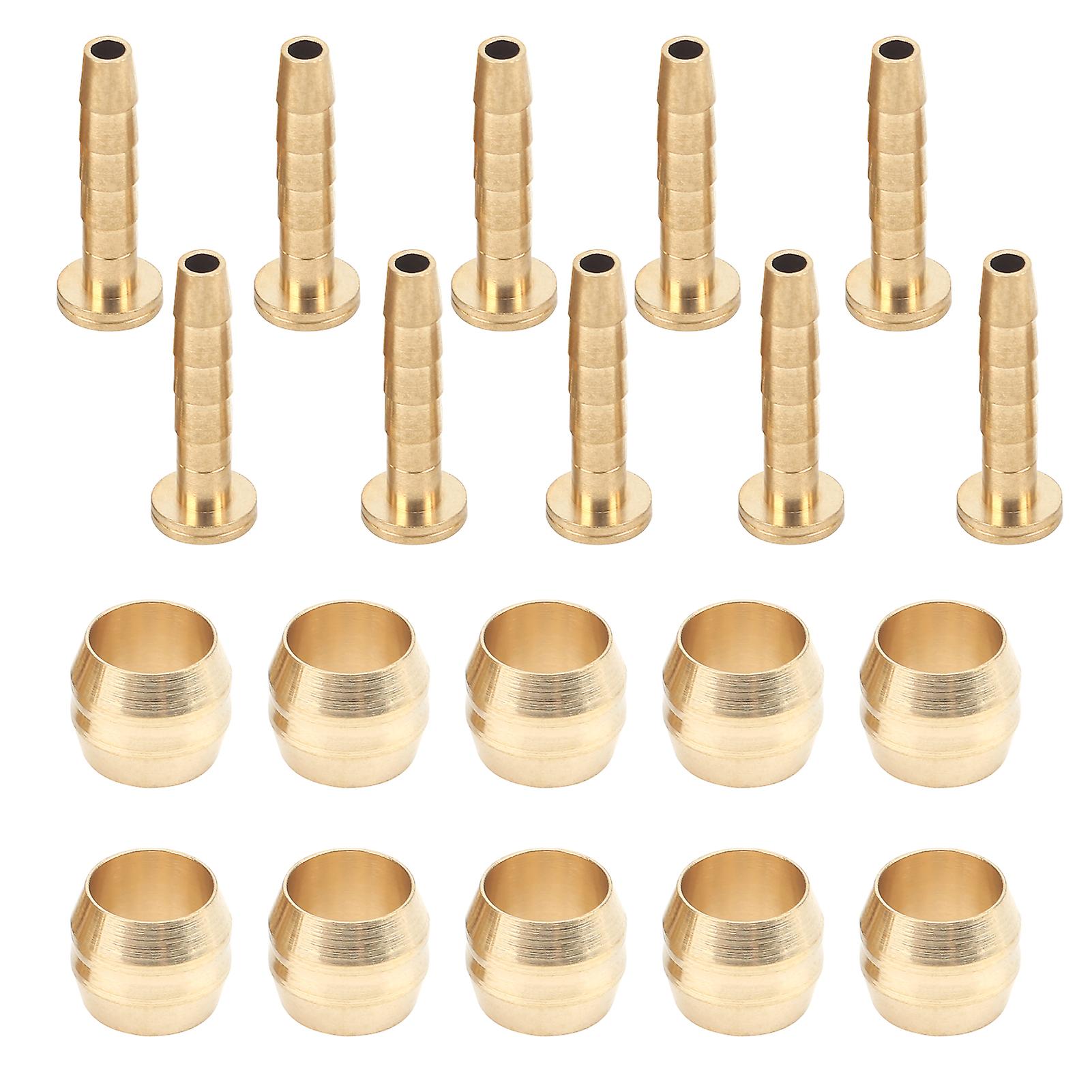 Bike Disc Brake Hose Copper Olive and Connecting Insert Set Compatible with MT200 M315 M355 M365 for Secure Hydraulic Brake Lines