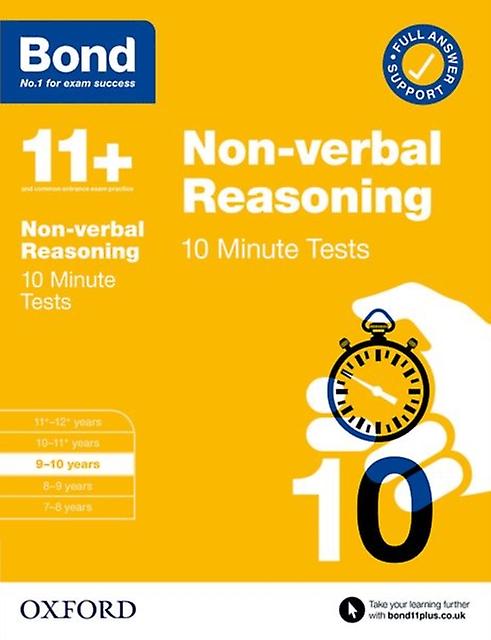Bond 11 10 Minute Tests Nonverbal Reasoning 910 Years For 11 Gl Assessment And E by Bond 11 Paperback Book