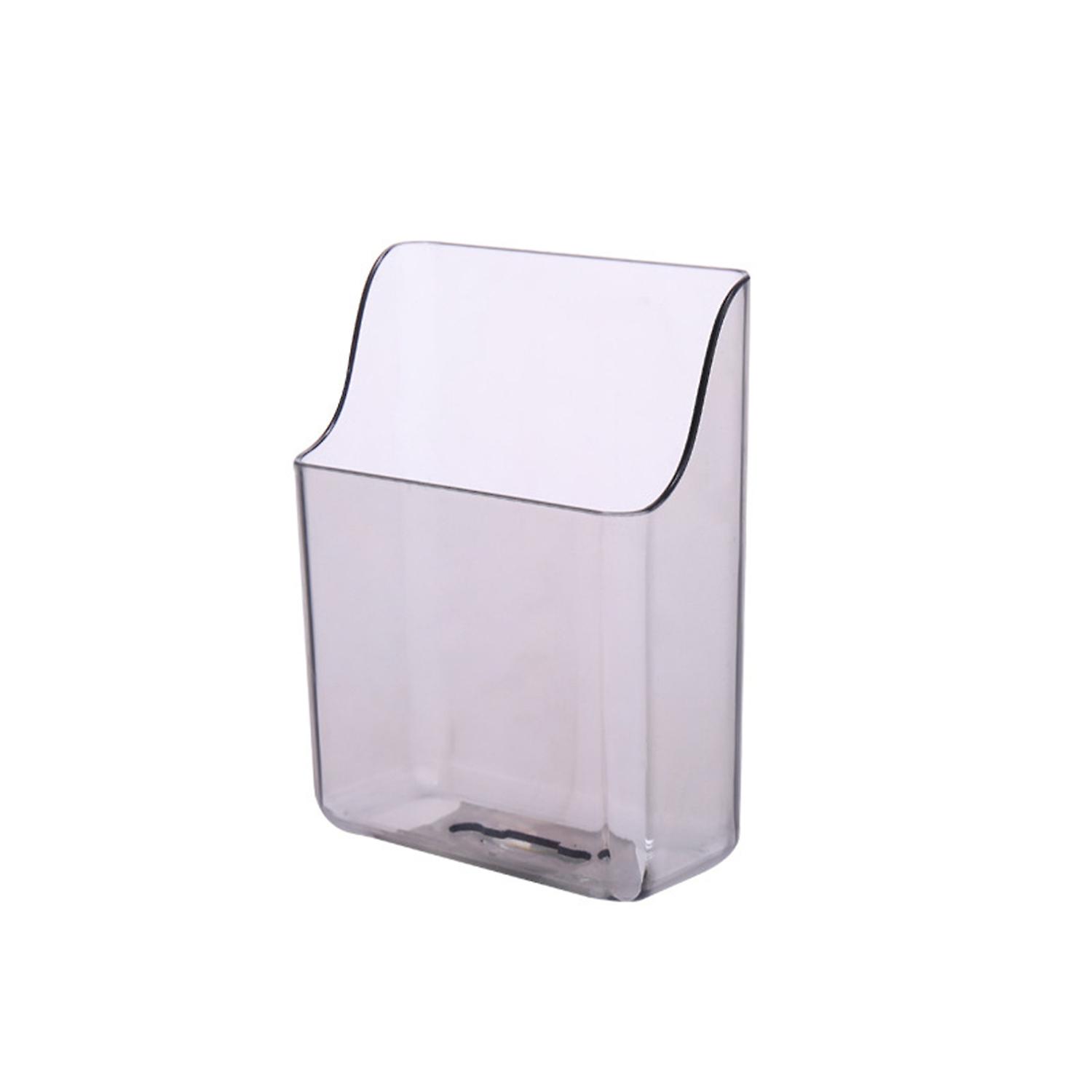 1 Set PP Practical Storage Holder Wall Mounted Punch-free Charging Hole Phone Organizer Rack for Hom