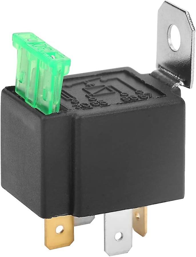 Car Relay DC 12V 30A 4 Pin Fuse Relay Automotive Motorcycle Normally Open Contacts On/Off Fuse Relay