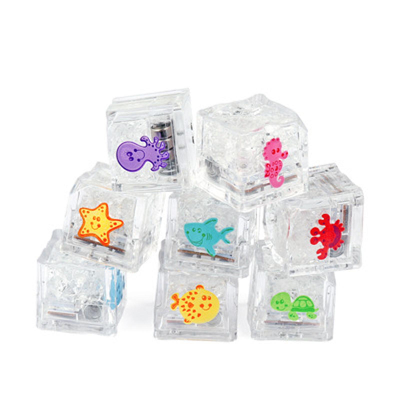 Baby Bathing Toys with Colorful Light Household Swim Pool Decorating Toy Gift for Birthday