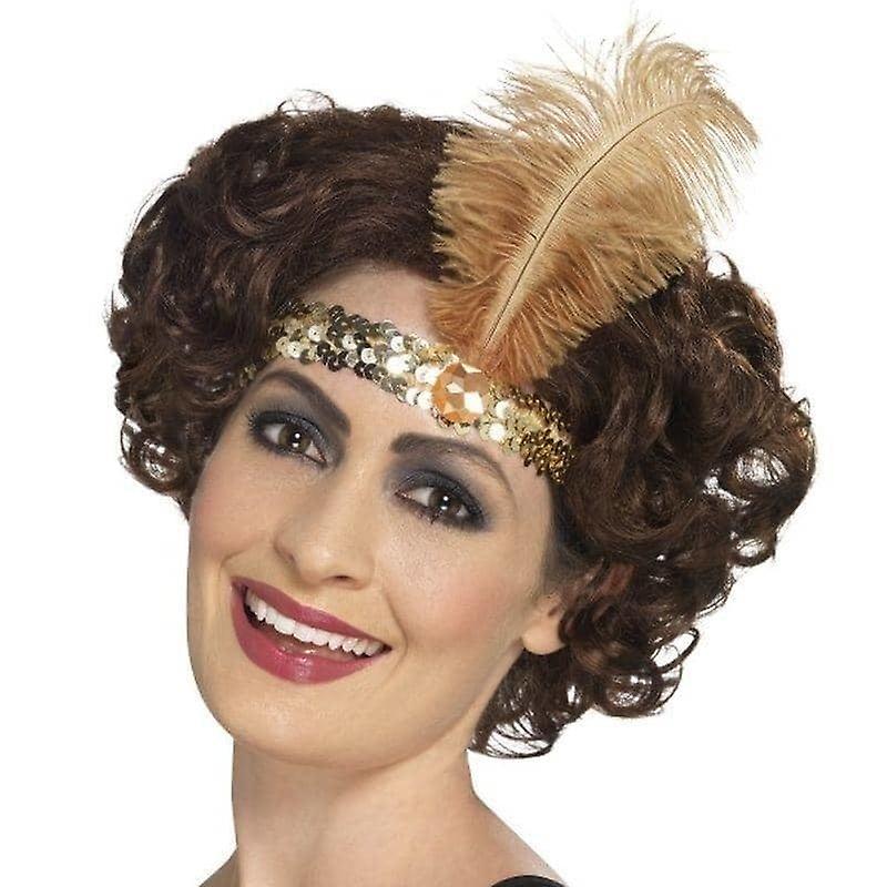 Flapper Headband Adult Gold 44665