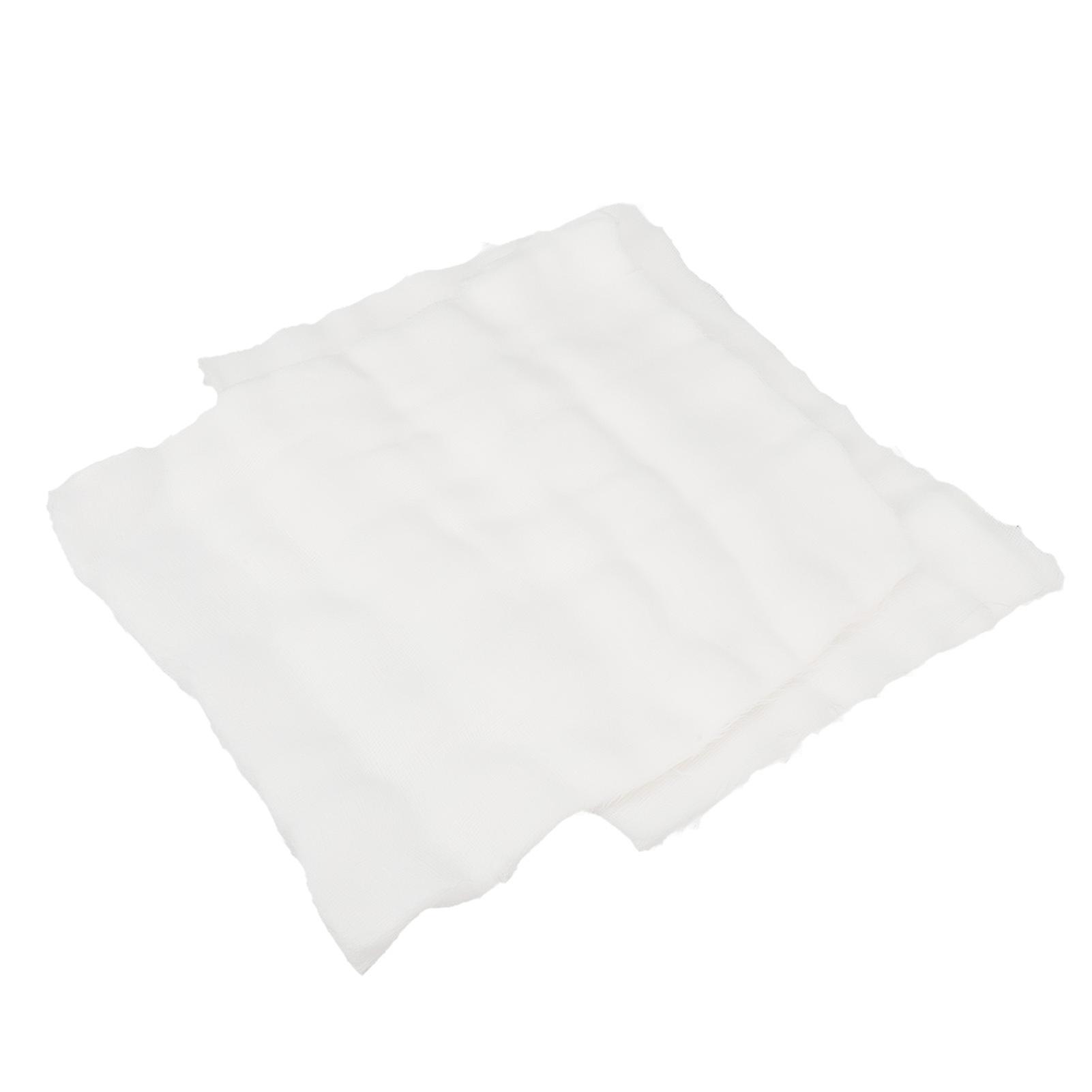 Lot de 100 masques en gaze jetables prédécoupés en coton doux pour spas et salons de beauté