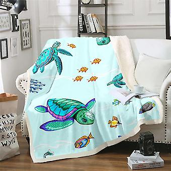 HOT Bedding Blankets Sea Turtle Plush Blanket Sea Turtle Plush