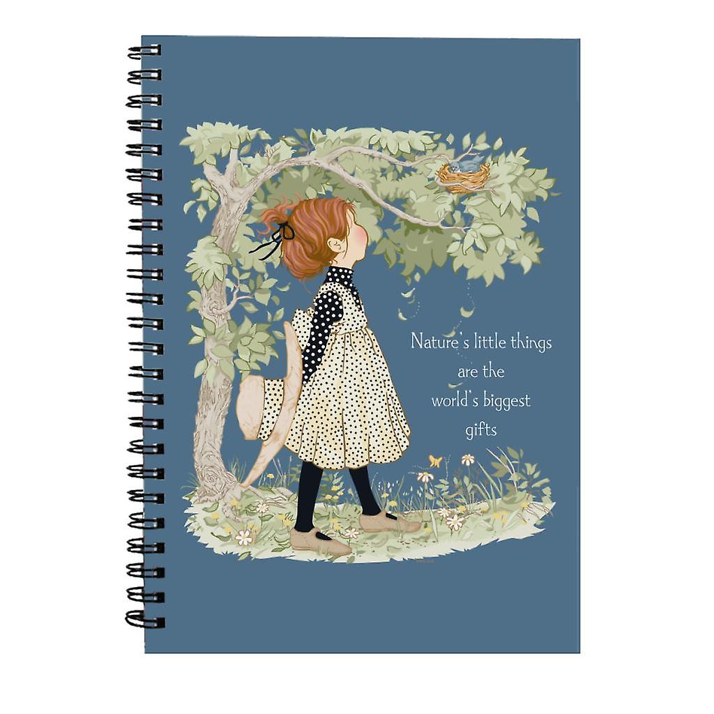 Holly Hobbie Natures Little Things Light Text Spiral Notebook