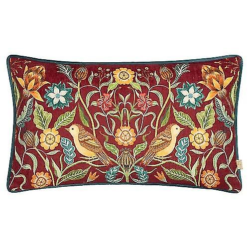 Evans Lichfield Hawthorn Piped Chenille Birds Cushion Cover