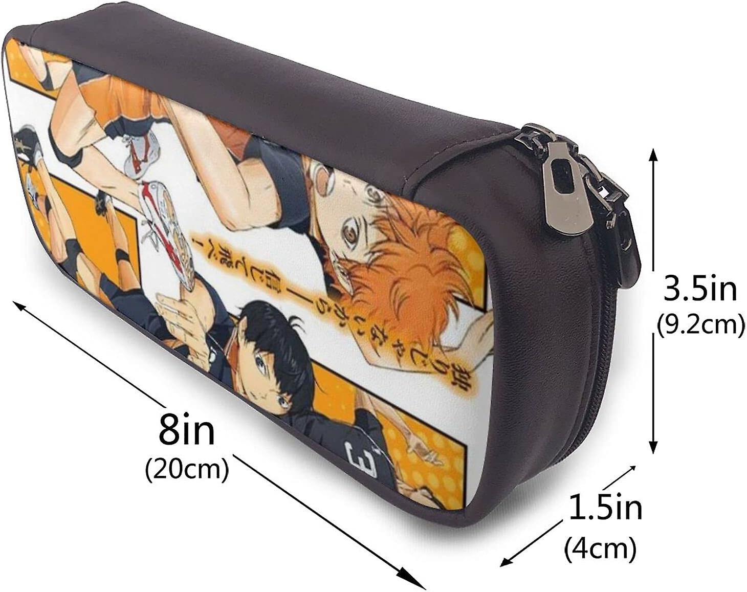 Federmappe Volleyball Design – 21x5,5x6 Cm, Aus Saffiano-Leder, Großer Stauraum Für Stifte & Kleinkram