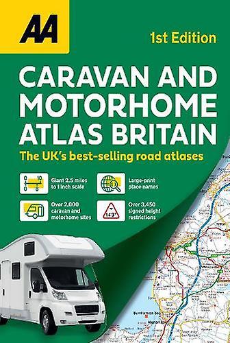 Aa Caravan Motorhome Atlas Paperback Book