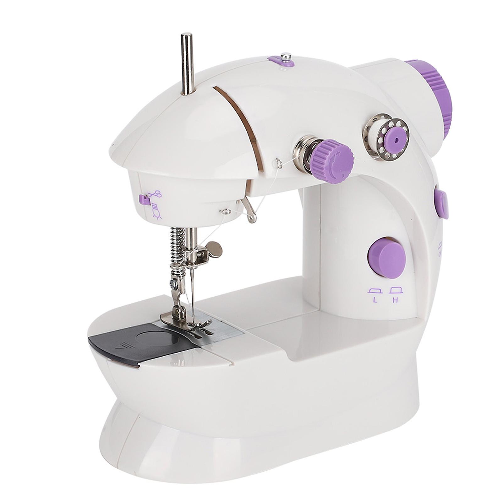 Sewing Machine Mini Portable Desktop Embroidery Tool Multi Function for Household(110-240V)(US Plug )
