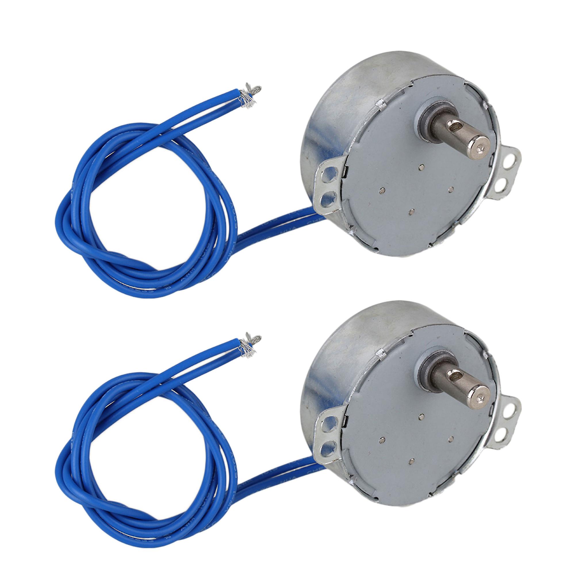 2PCS Metal and Plastic AC110V TYC-50 Synchronous Motor 15-18rpm CW/CCW