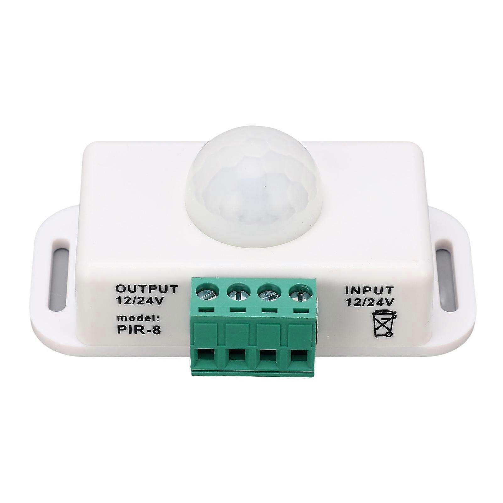 Body Sensing Switch Delay Time Adjustable Infrared Motion Sensing Switch 6A 12?24V White