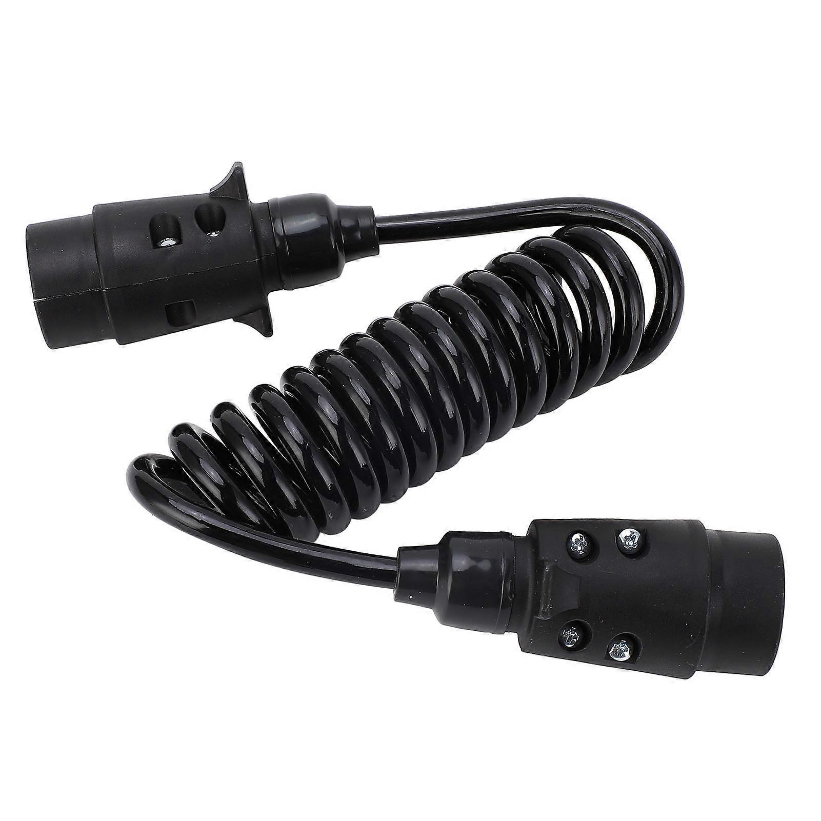 12V 24V Anhänger Federdraht 2M 7 Kern Feder Abschleppen Spiraldraht für Nutzfahrzeuge Wohnmobile Autos Boote