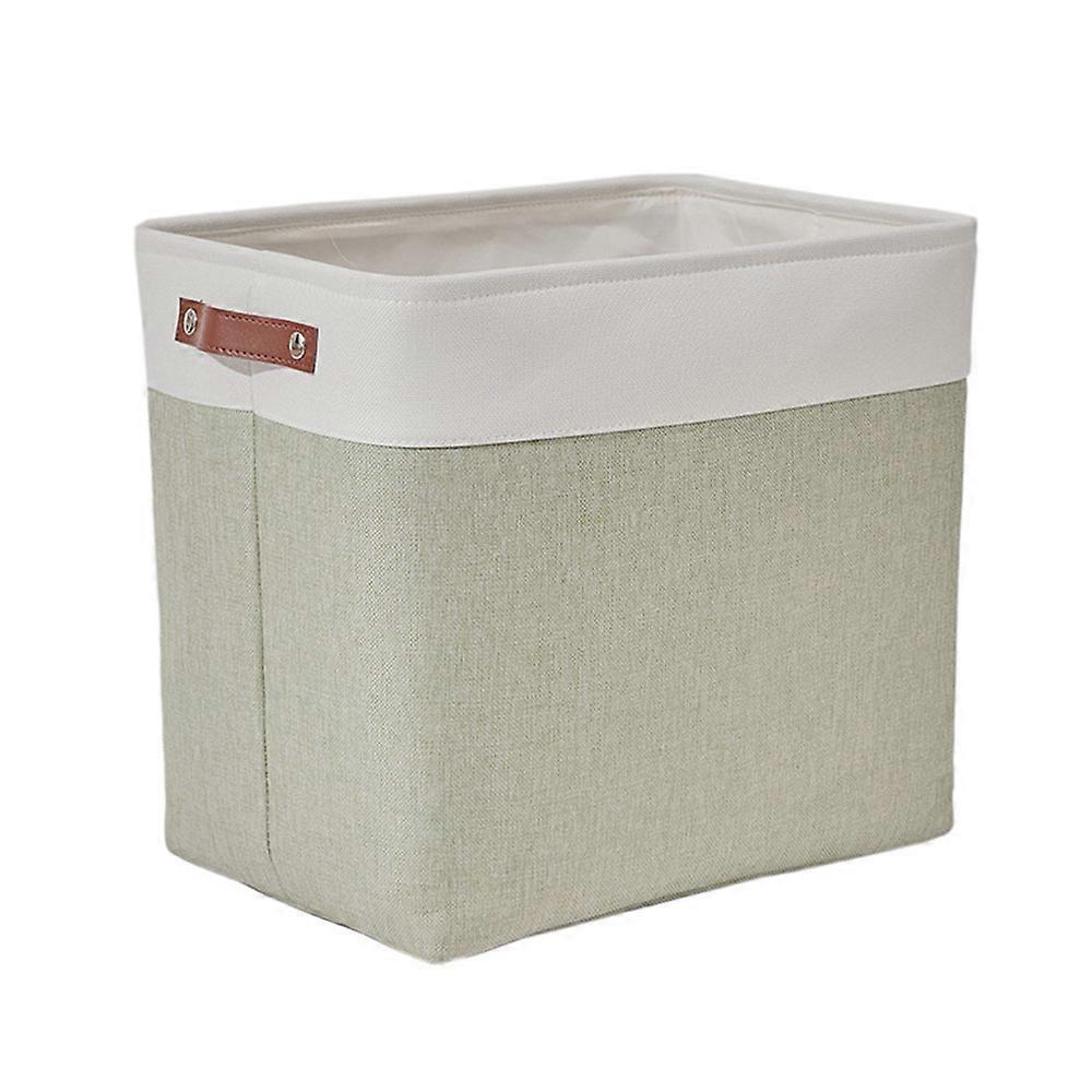 Solid color linen storage box-dirty clothes storage basket