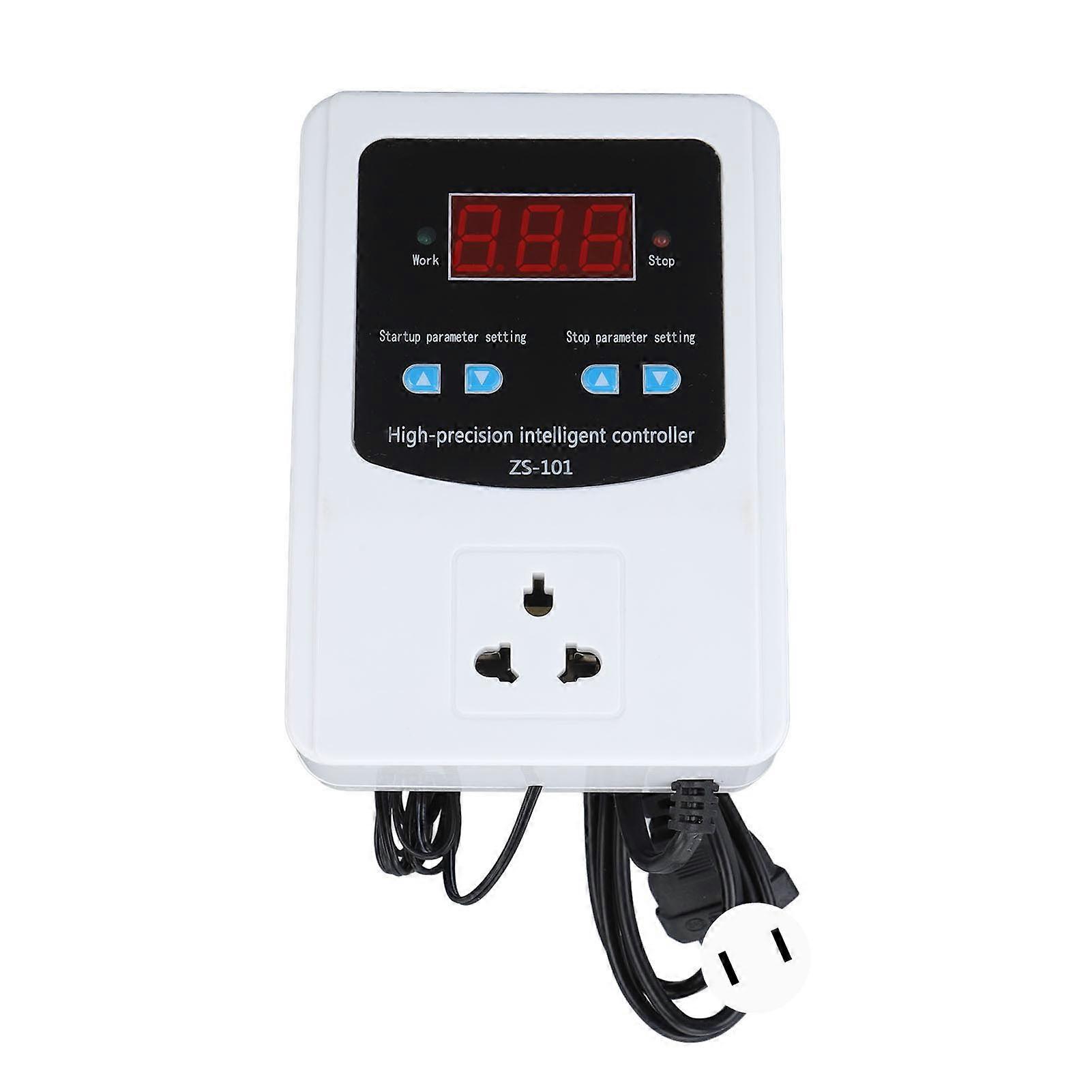 1500W Greenhouse Temperature Controller Digital Air Temperature Controller Thermostat LCD Display 10A US Plug 110V