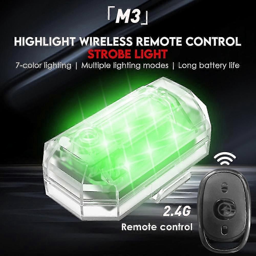 7colors Remote Control Aircraft Led Frequency Flashlight Long Battery