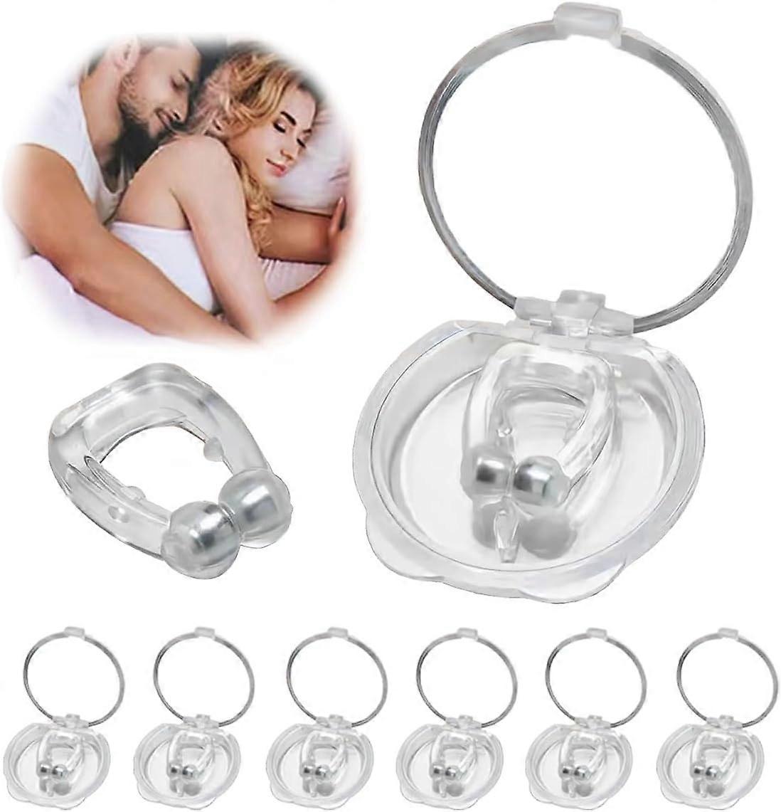 Anti Snoring Device, Silicone Magnetic Anti Snoring Nose Clip, Helps You Stop Snoring, Improve Sleep Quality, Enjoy Quiet Sleep, Magnetic Suction Type