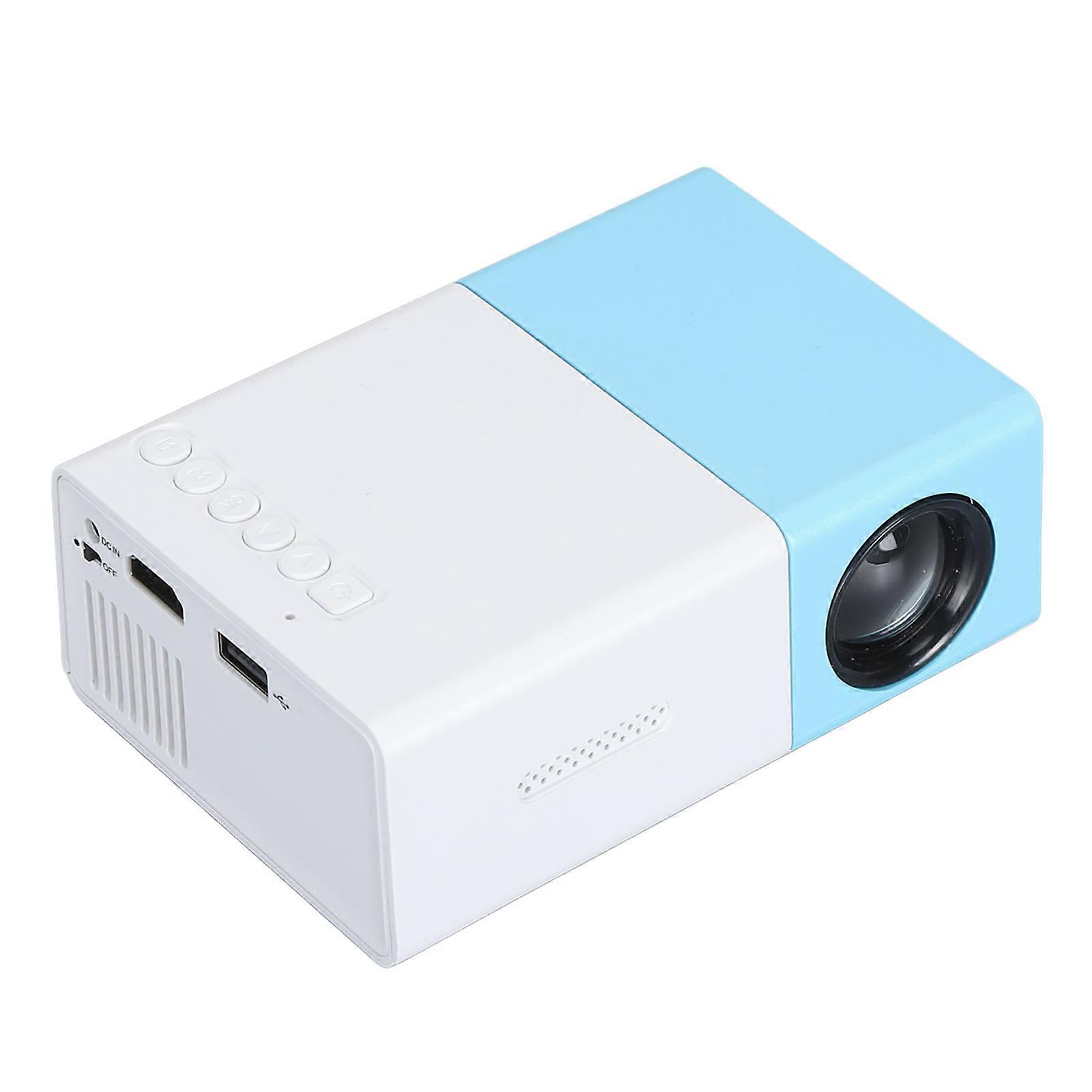 Mini Projector 1080P Full HD Portable Movie Projector Home Theater Movie Projector for Kids 100240V Blue White US Plug