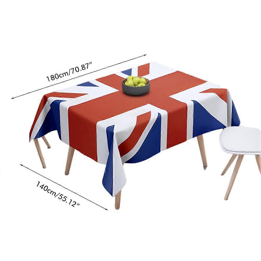 Union Jack Tablecloth Classic UK Flag Rectangular Cover for Dining Room Kitchen Hotel