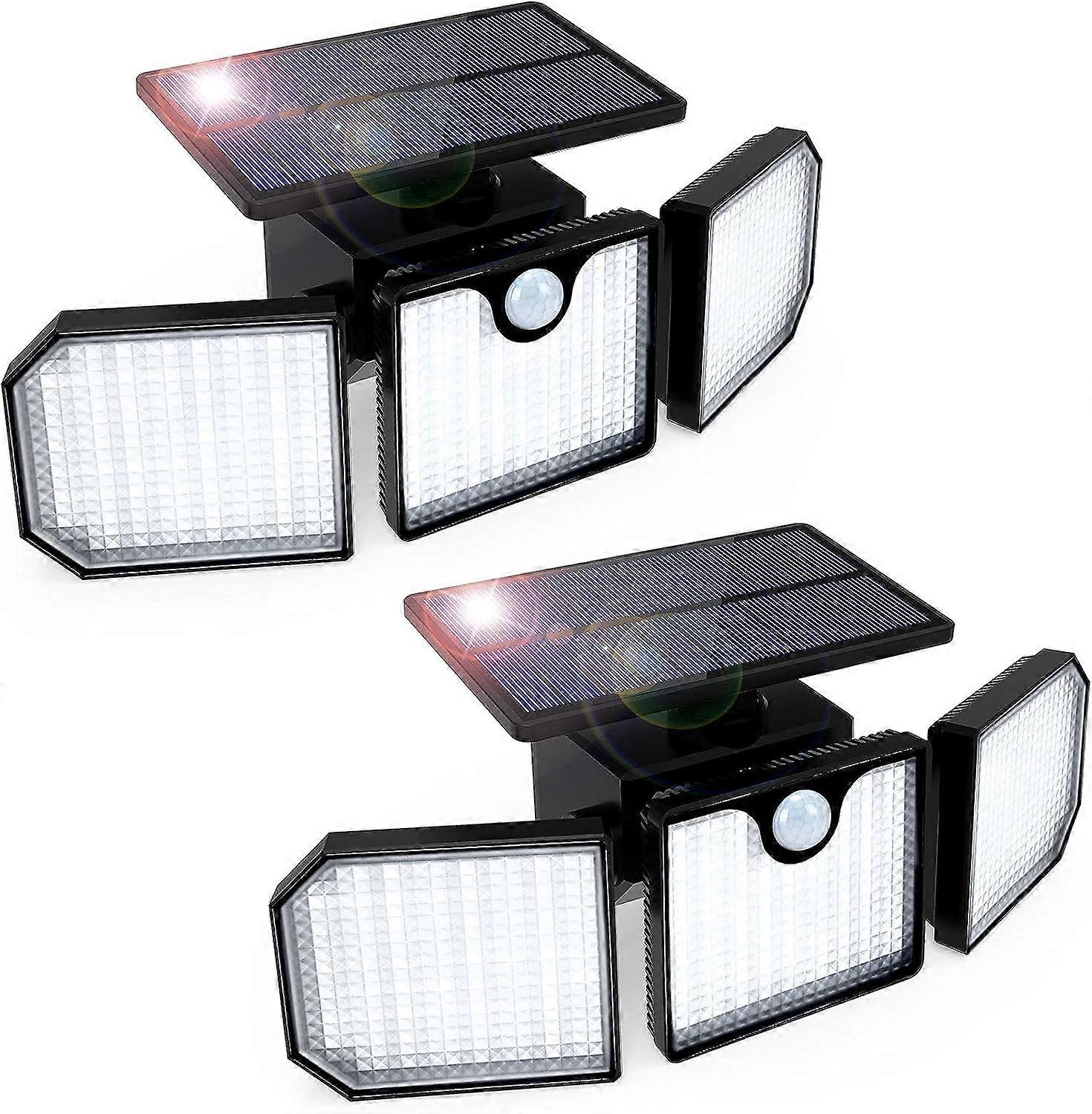 2pcs lámpara de pared solar