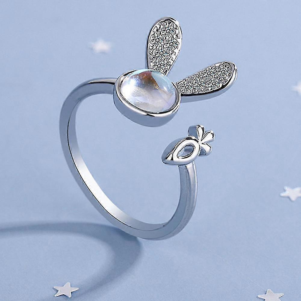 Conejo Open End Ring Lindo Anillo de Conejito Para Mujeres Chica