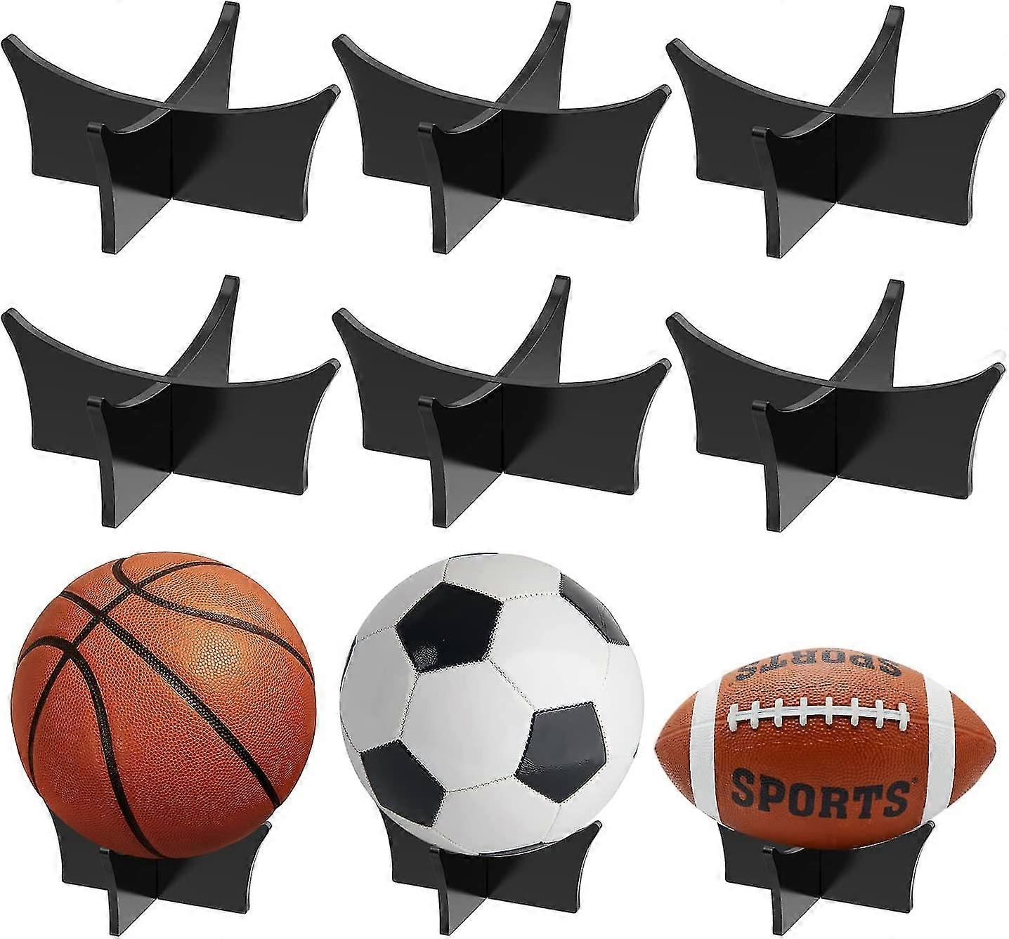 Acrylic Ball Stand Holder, Ball Display Stand For Football Basketball Soccer Holder, Ball Storage Display Rack