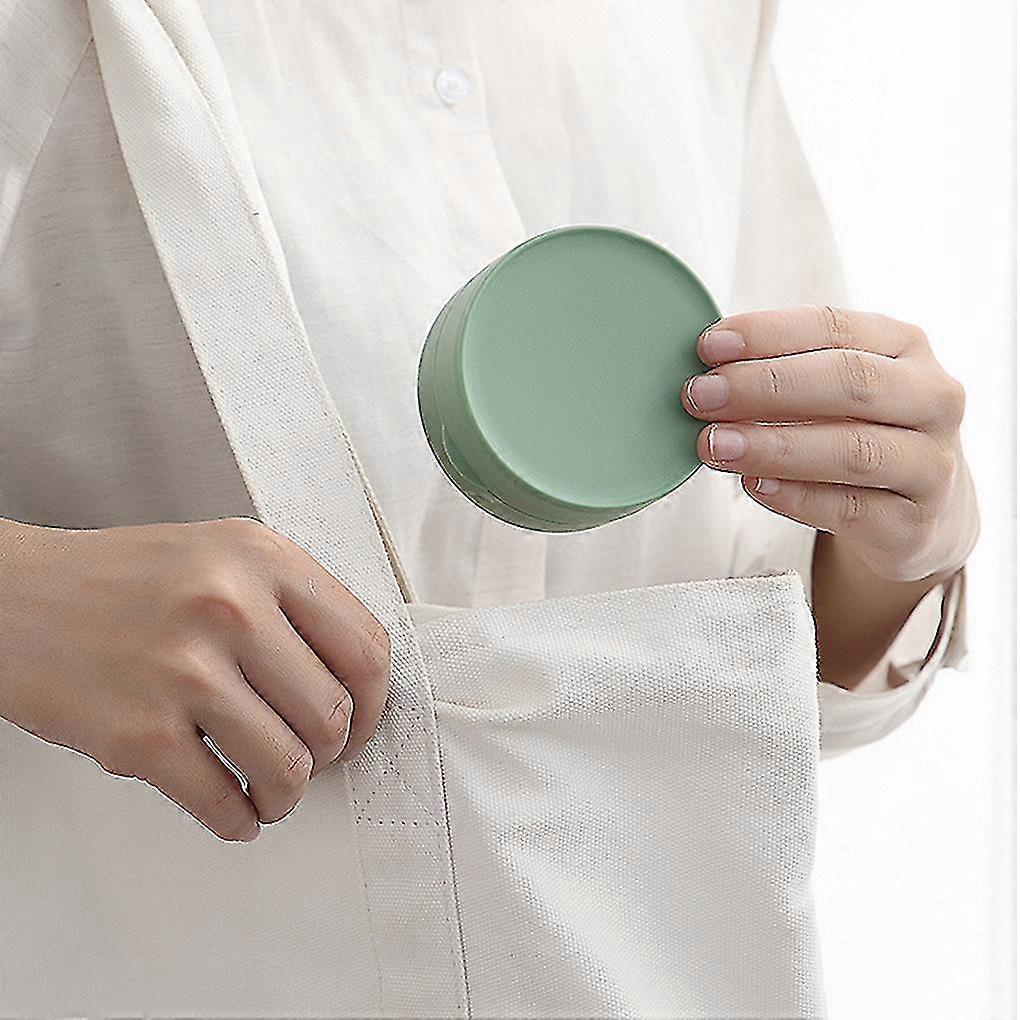 Abs Bathroom Storage Box Solid Color Round Dustproof Leakproof Container For Holding Handmade Facial Soap