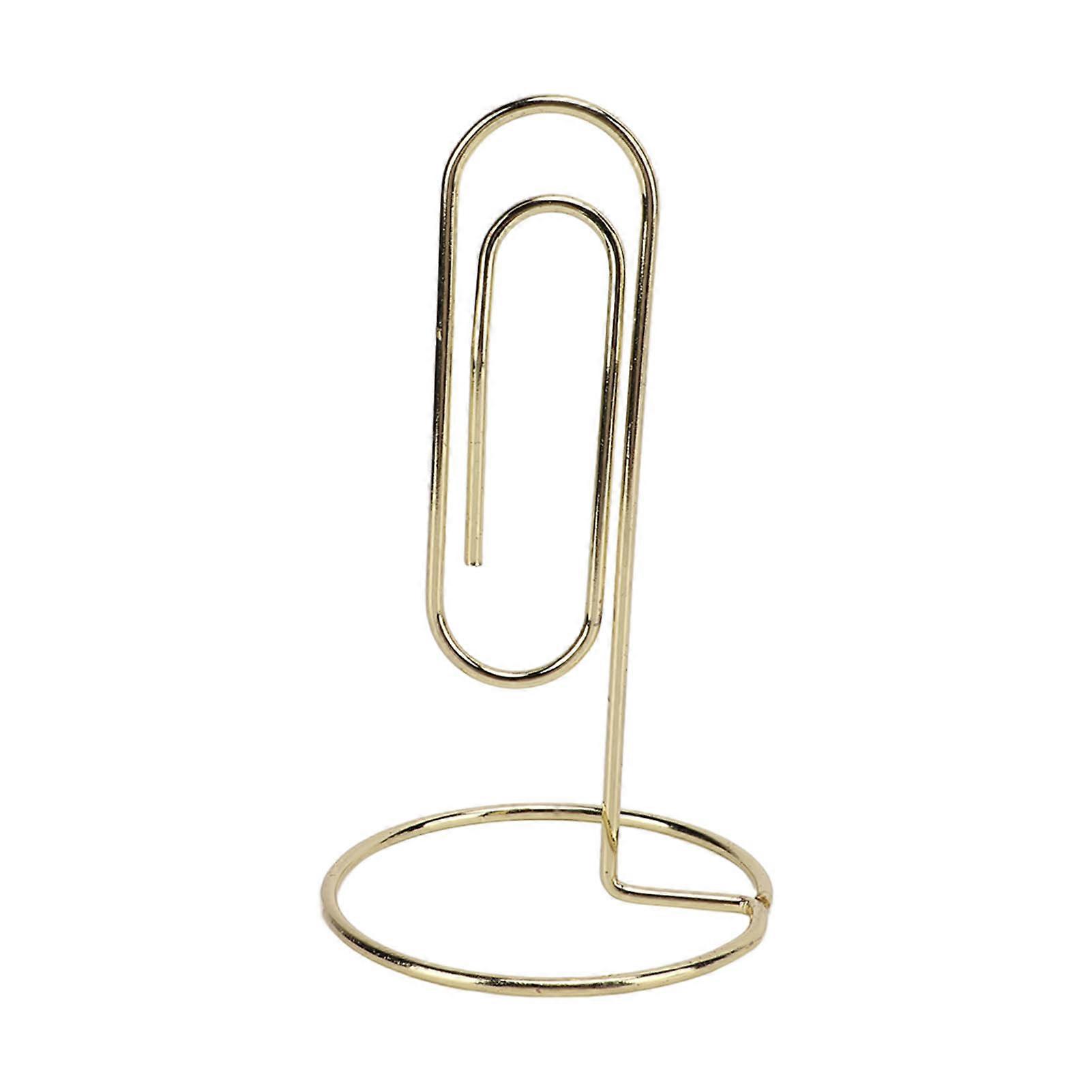 Table Number Holder Iron Non?Slip Base Portable Gold Desktop Decoration for Photo Card