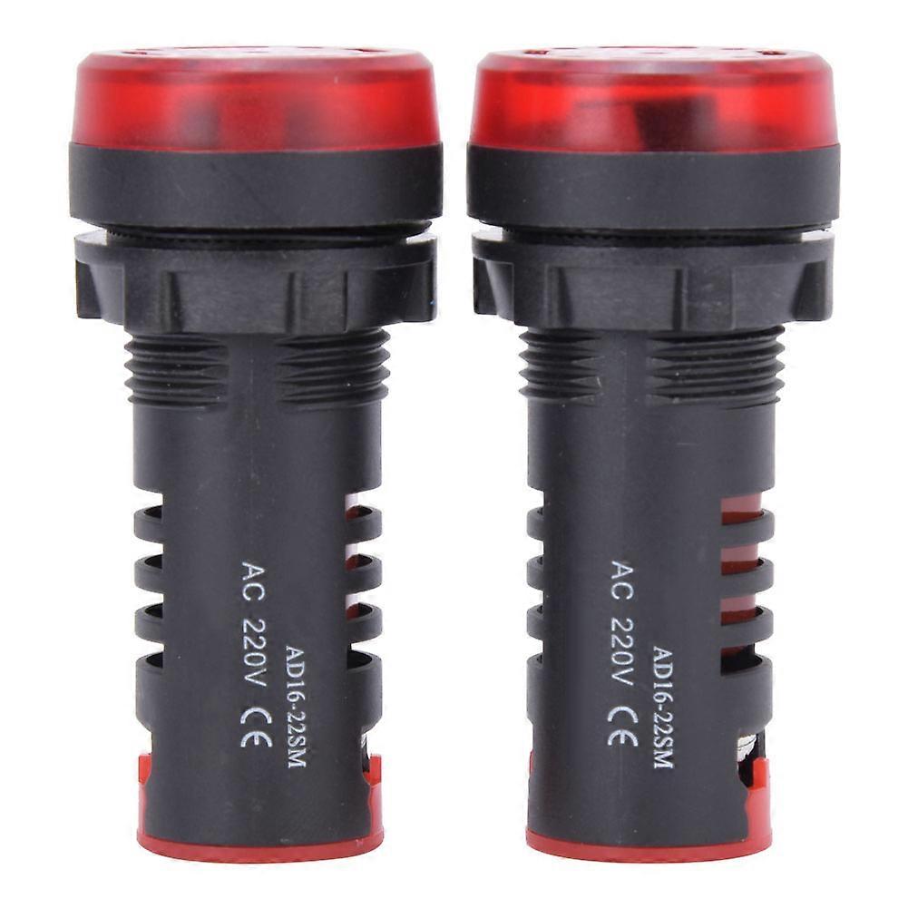 10PCS BERM Red LED Buzzer AD16~22SM Buzzer Beep Flash Alarm Indicator AC220V NO.0247