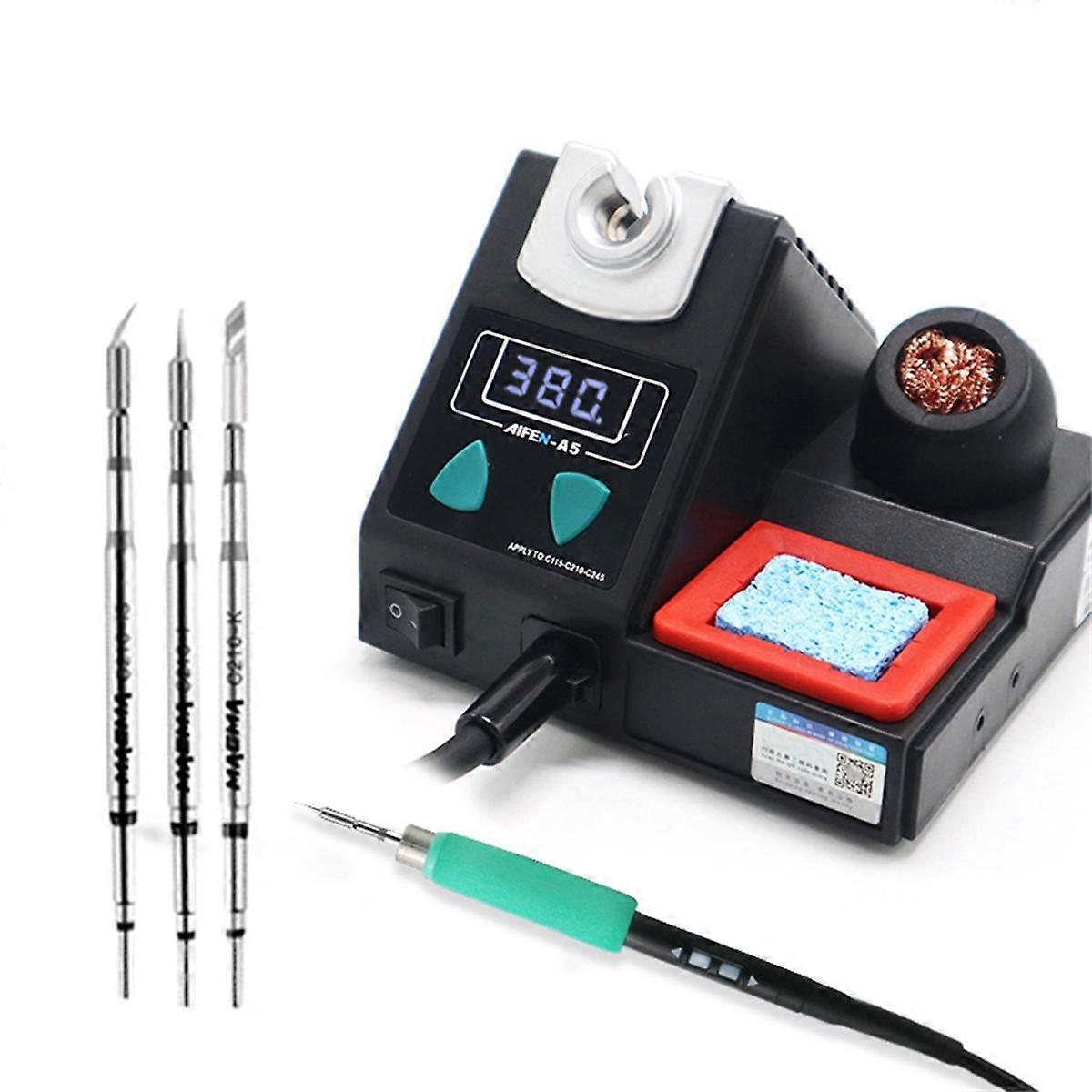 A5 Soldering Station Compatible Soldering Iron Tips C210 Handle Soldering and Rework Station Elect