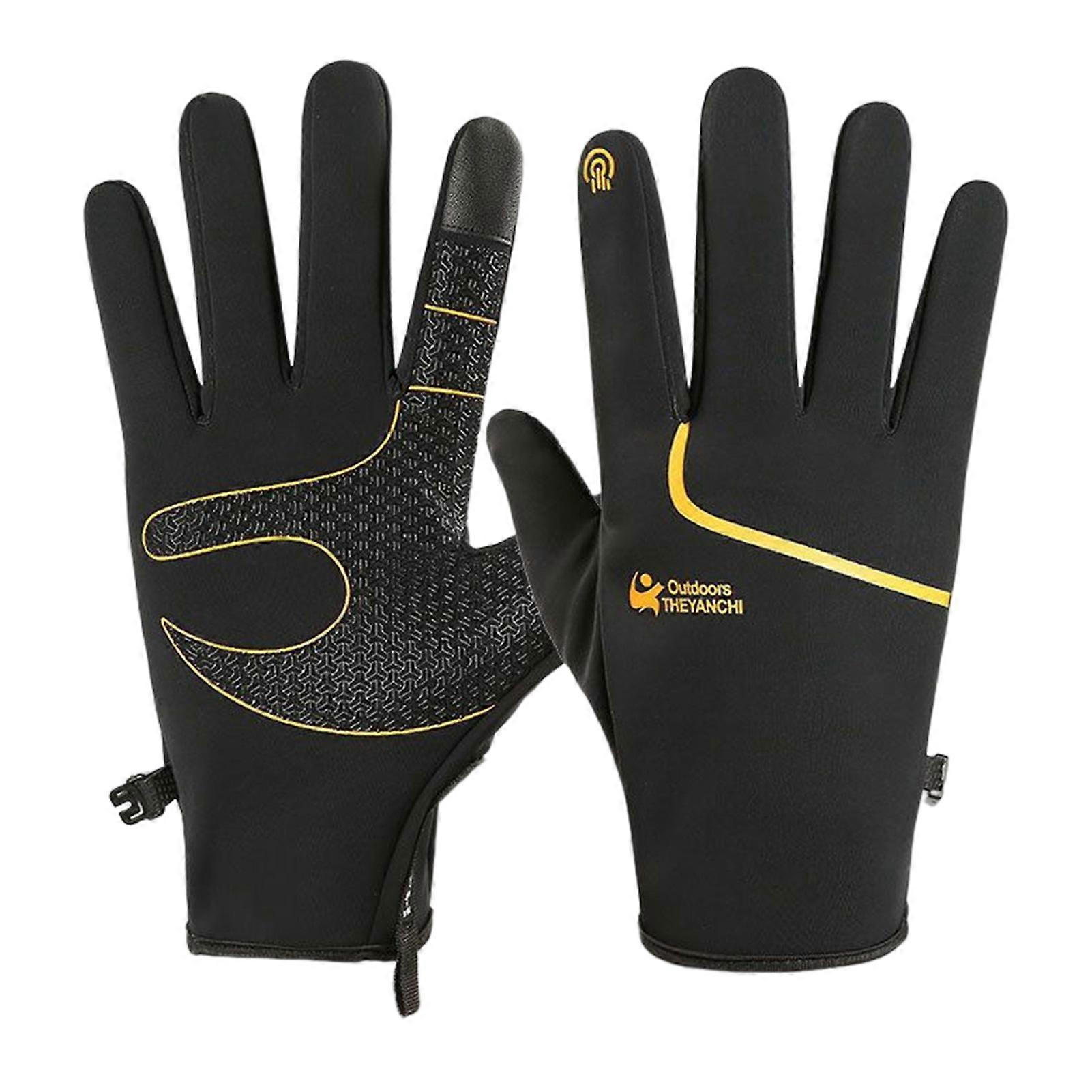 Outdoor Split-finger Thin Gloves Touch Screen Accessible Comfortable Kit for Cold Weather Outdoor Skiing and Cycling