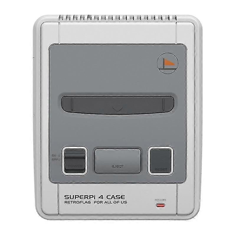 Superpi 4 Case, Super Pi 4 J Gehäuse w / Functional Power Safe Reset-Taste für Raspberry Pi 3b Plus (3b +) / pi 4