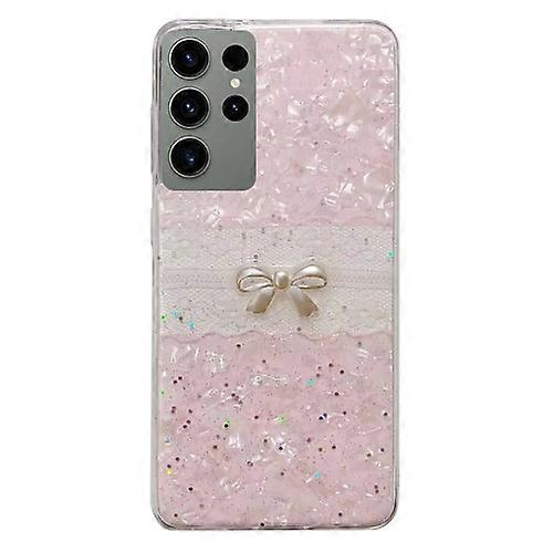 For Samsung Galaxy S22 Ultra 5G Shell Pattern Bow TPU Phone Protective Case