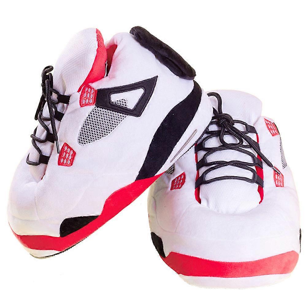 AJ Sneakers-Like Plush Slippers Creative Wrapping Fuzzy Warm Winter Drag Shoes