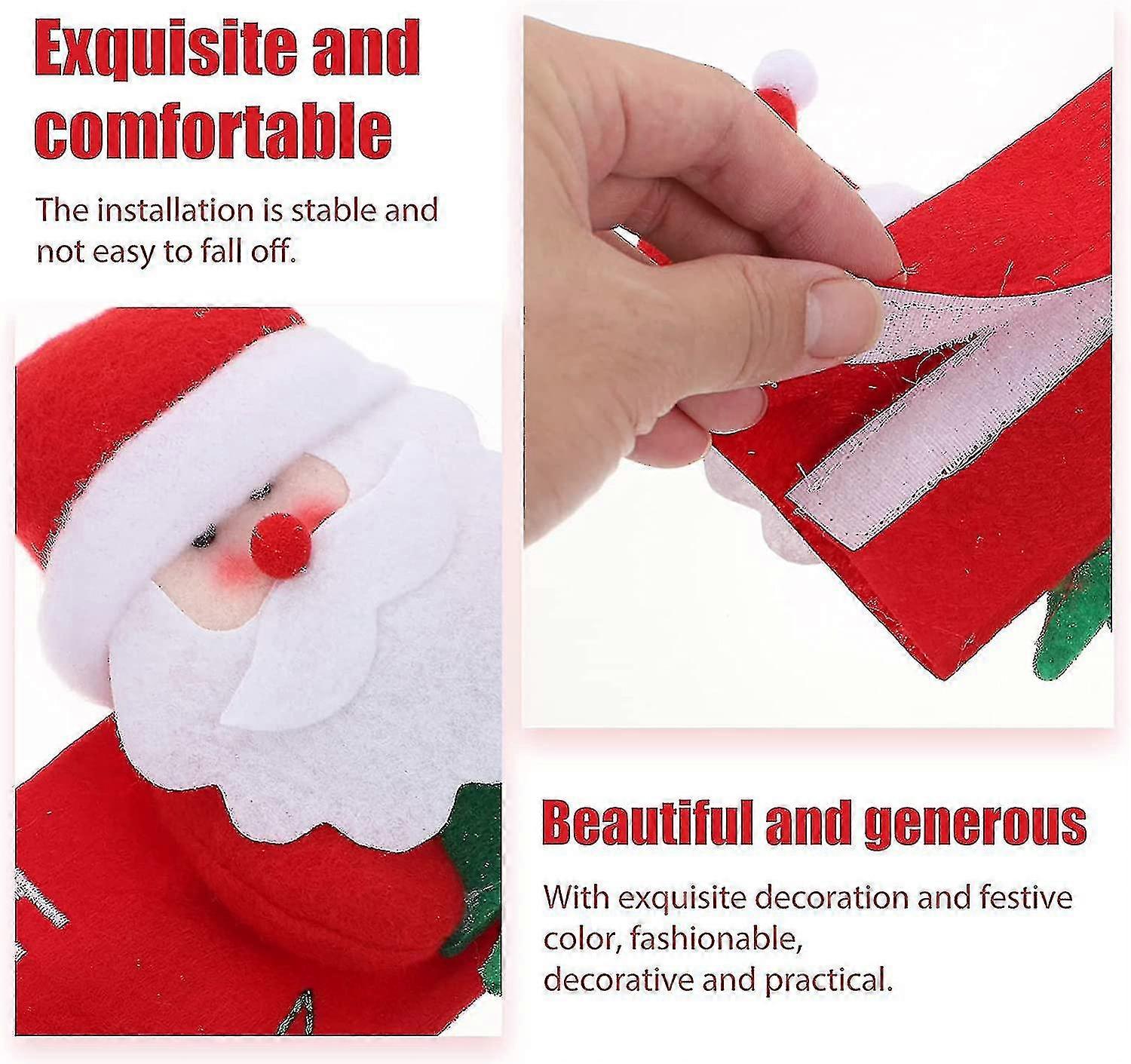 Julhandtag Julöverdrag till kylskåp Julöverdrag till diskmaskinshandtag Julöverdrag till mikrovågsugn