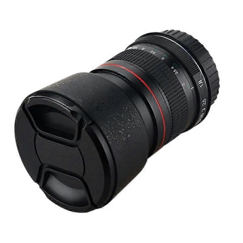 85Mm F18 Camera Lens For Canon F18 Large Aperture Fixed Focus Portrait Macro Pure Manual Focus SLR Camera Lens