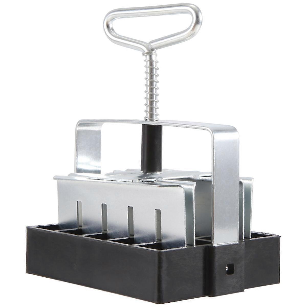 Håndholdt Seedling Soil Block Maker 20-Cell Steel Soil Blocking Tool med håndtak Hageblokkering også