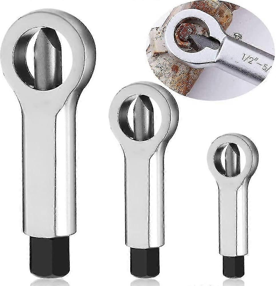 3pcs Metal Nut Splitter Cracker, Metal Nut Splitter Breaker Manual Pressure Nut Cracker Remover Extractor Tool, 9-12mm/12-16mm/16-22mm Nut Remover Ext