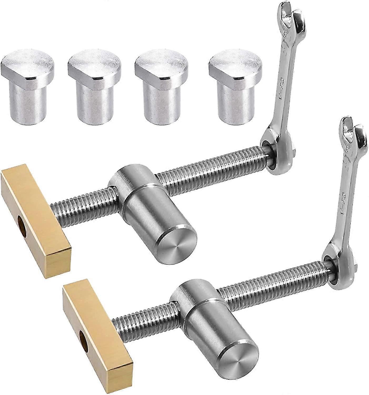 2pcs Table Workbench Fast Fixed Clip Clamp With 4pcs Bench Dogs