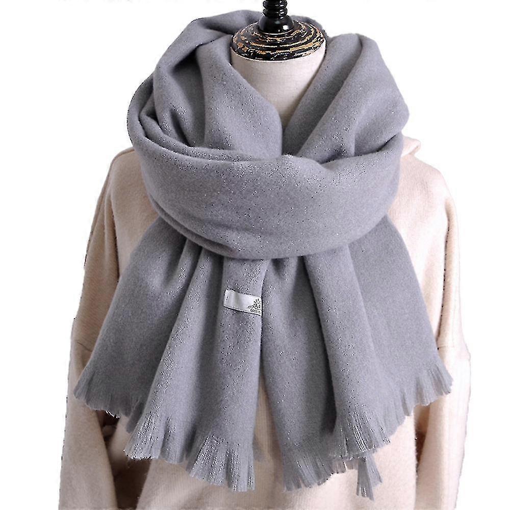 Super Soft Classic Cashmere Feeling Winterschal (hellgrau) bd