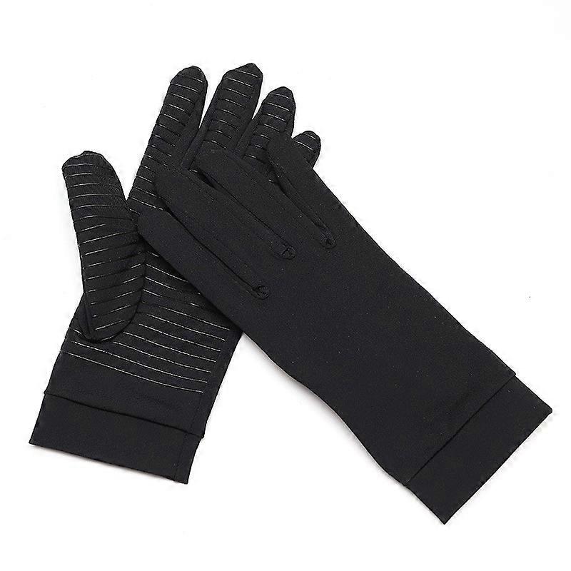 Copper Fiber Warm Gloves Winter Rehabilitation Training Silicone Non-Slip Sports Cycling Driving Gloves