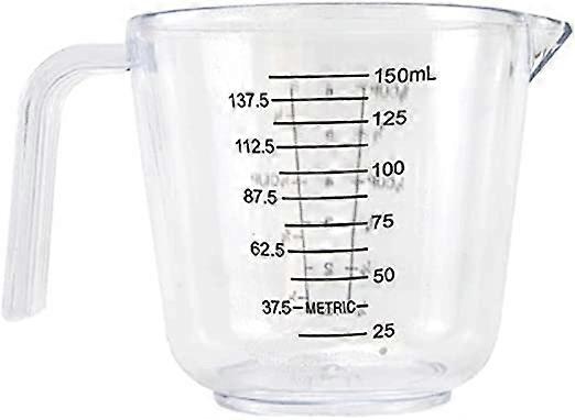 2Pcs 150ml Plastic Measuring Cup, Transparent Scale Display, Transparent Cup Inverted Pot Measuring Device