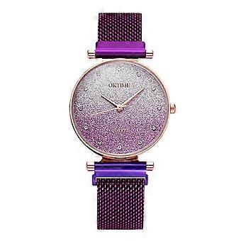 Fashion Sky Horloge Magneet Band Vrouwen Quartz Diamond Polshorloge Horloges